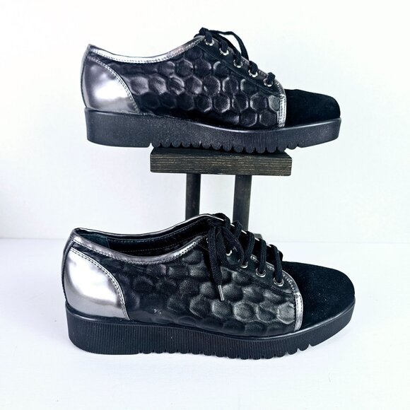 Aquatalia by Marvin K Aida Platform Weatherproof Suede Platform Sneaker, - Picture 6 of 11